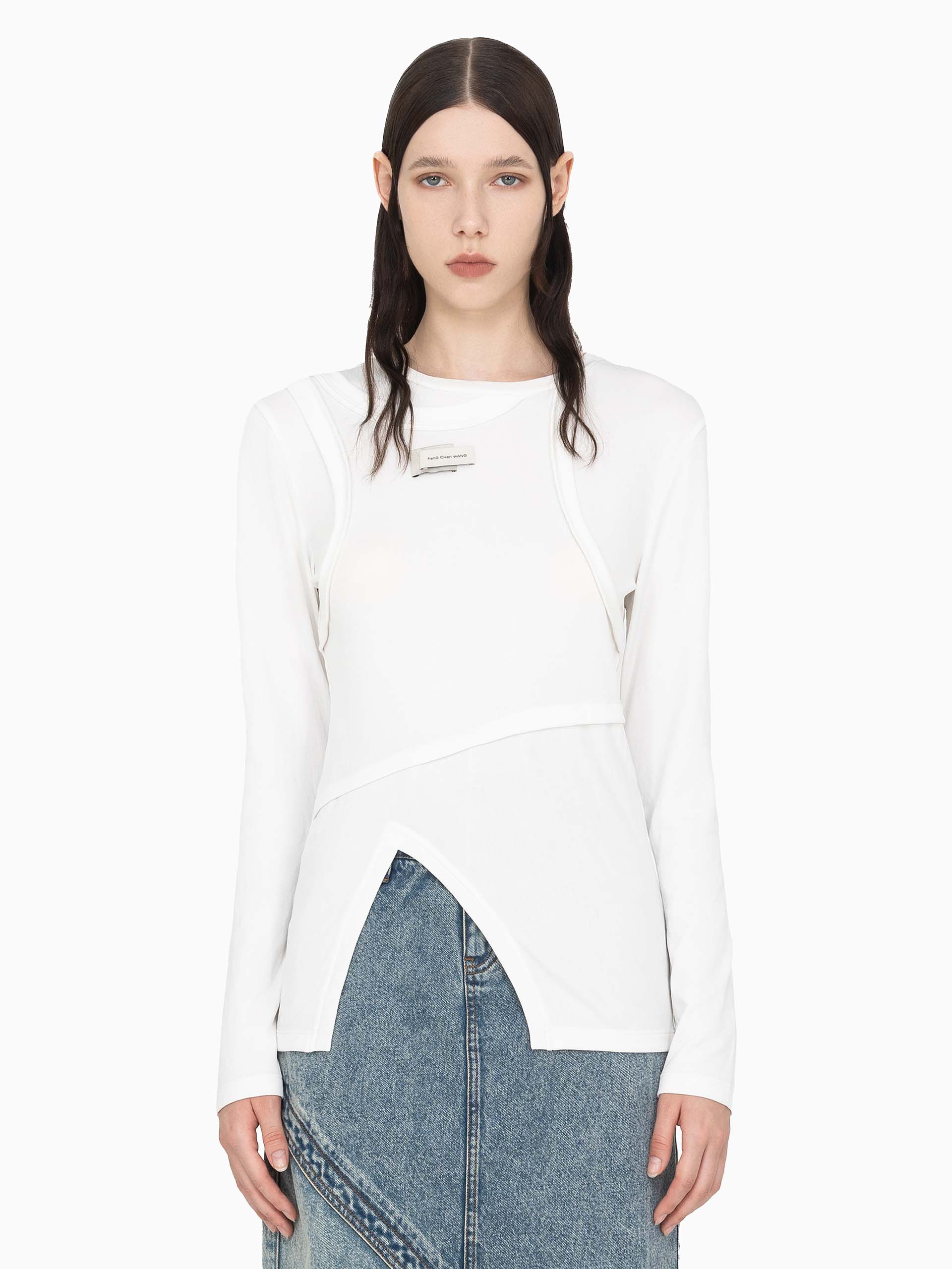 DOUBLE PANEL LONG SLEEVE T-SHIRT