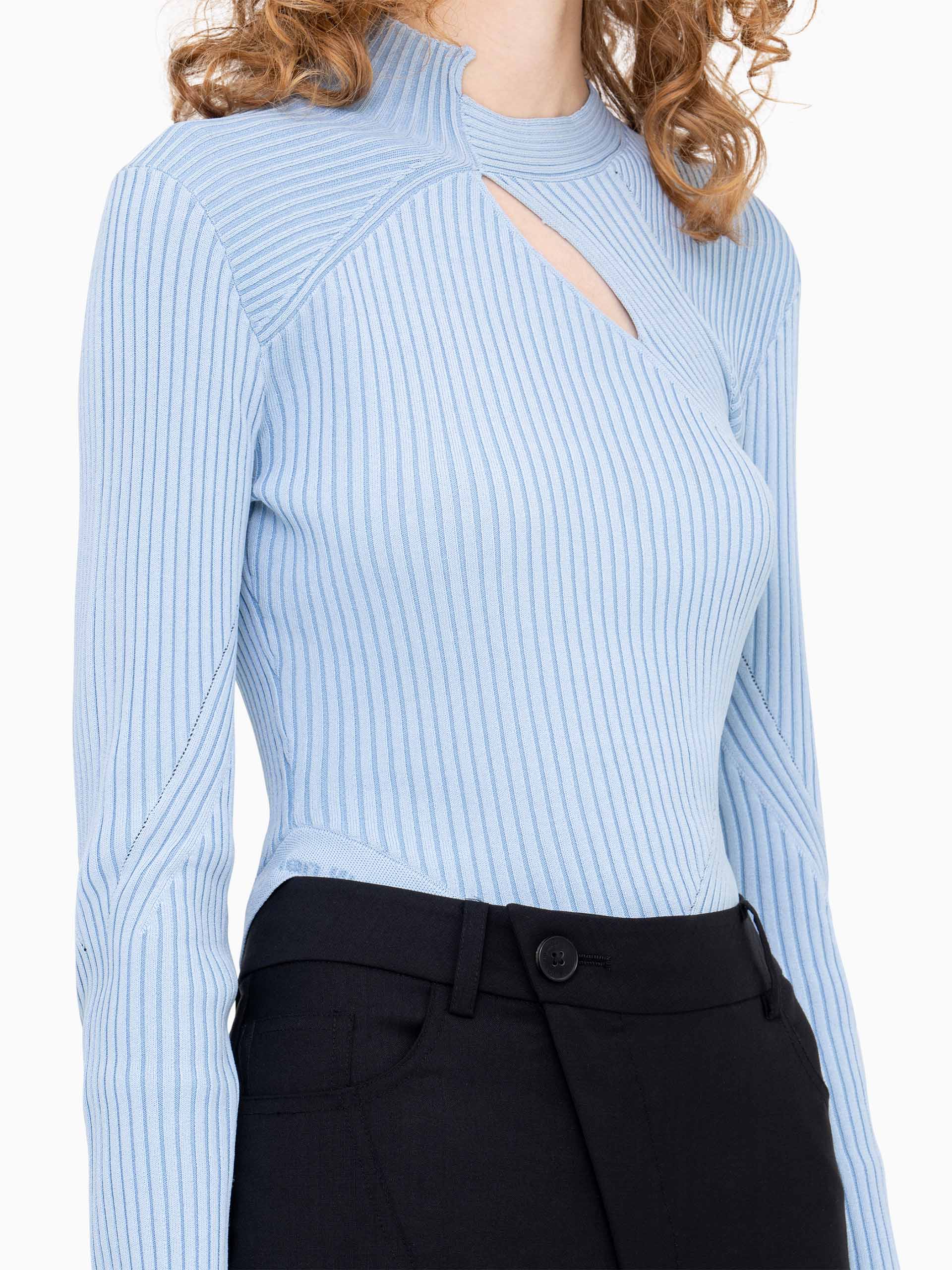 KNIT LONG SLEEVE TOP