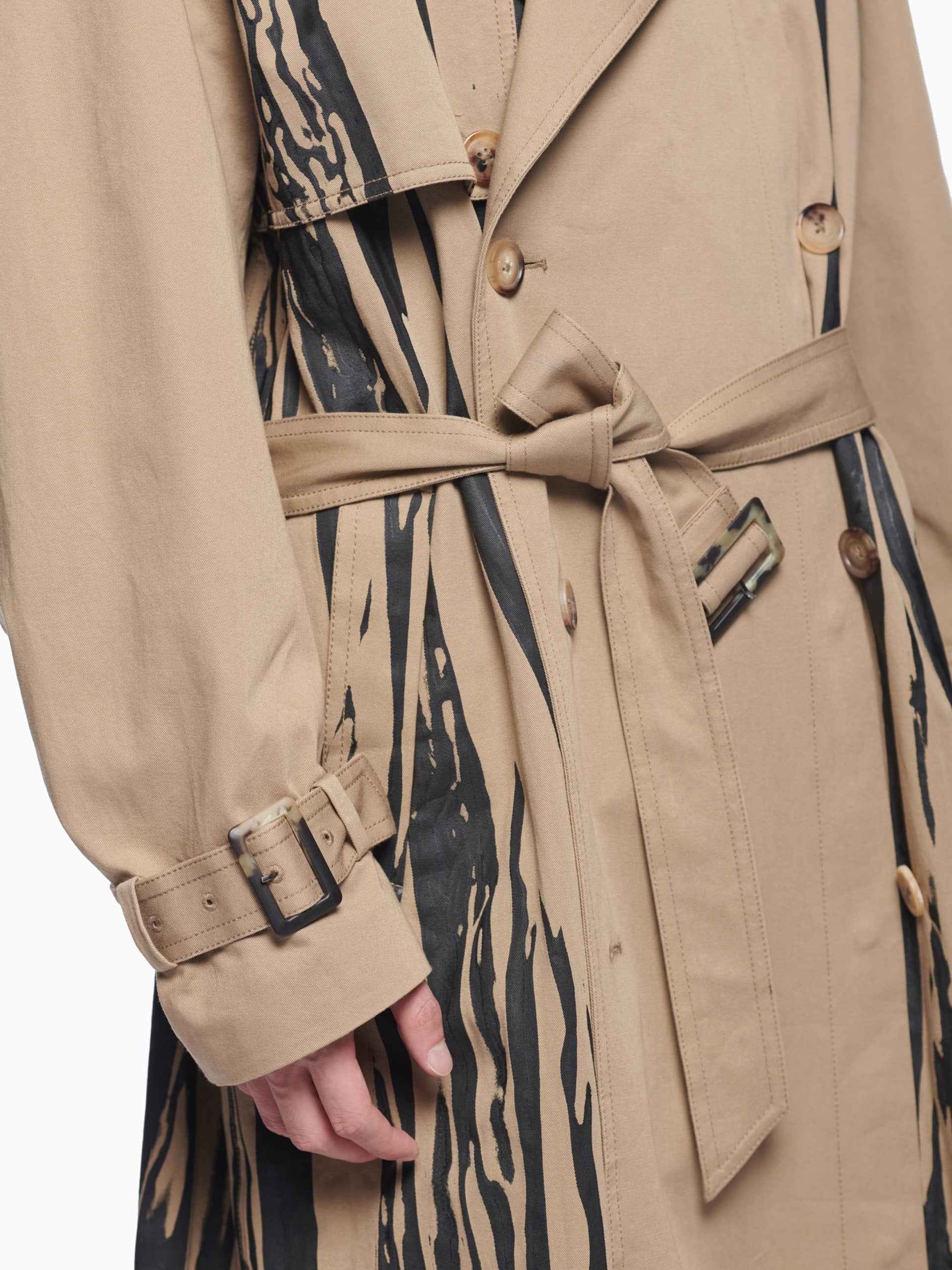 HAND PAINTED TRENCH COAT