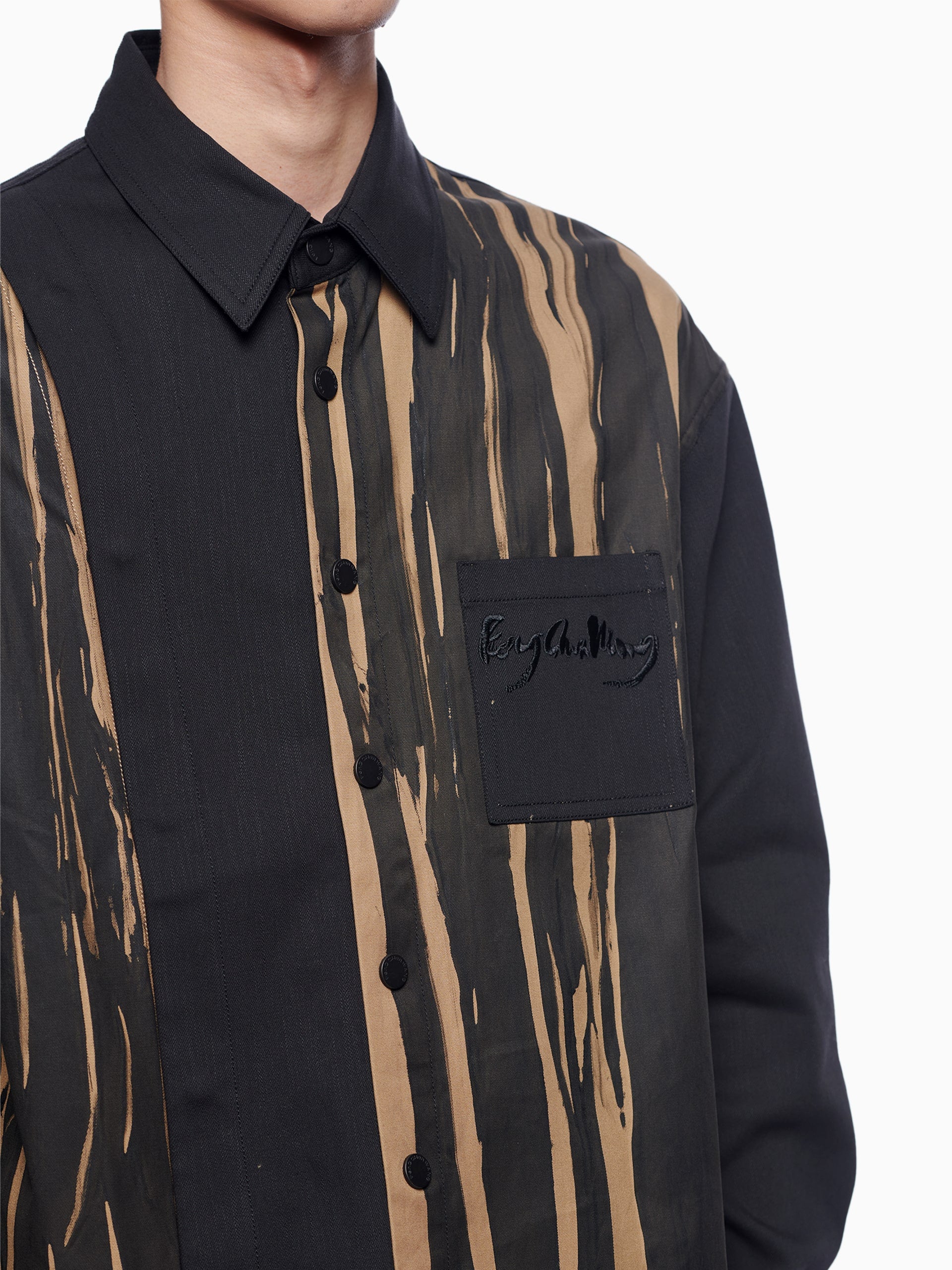 HAND PAINTED PANELLED SHIRT