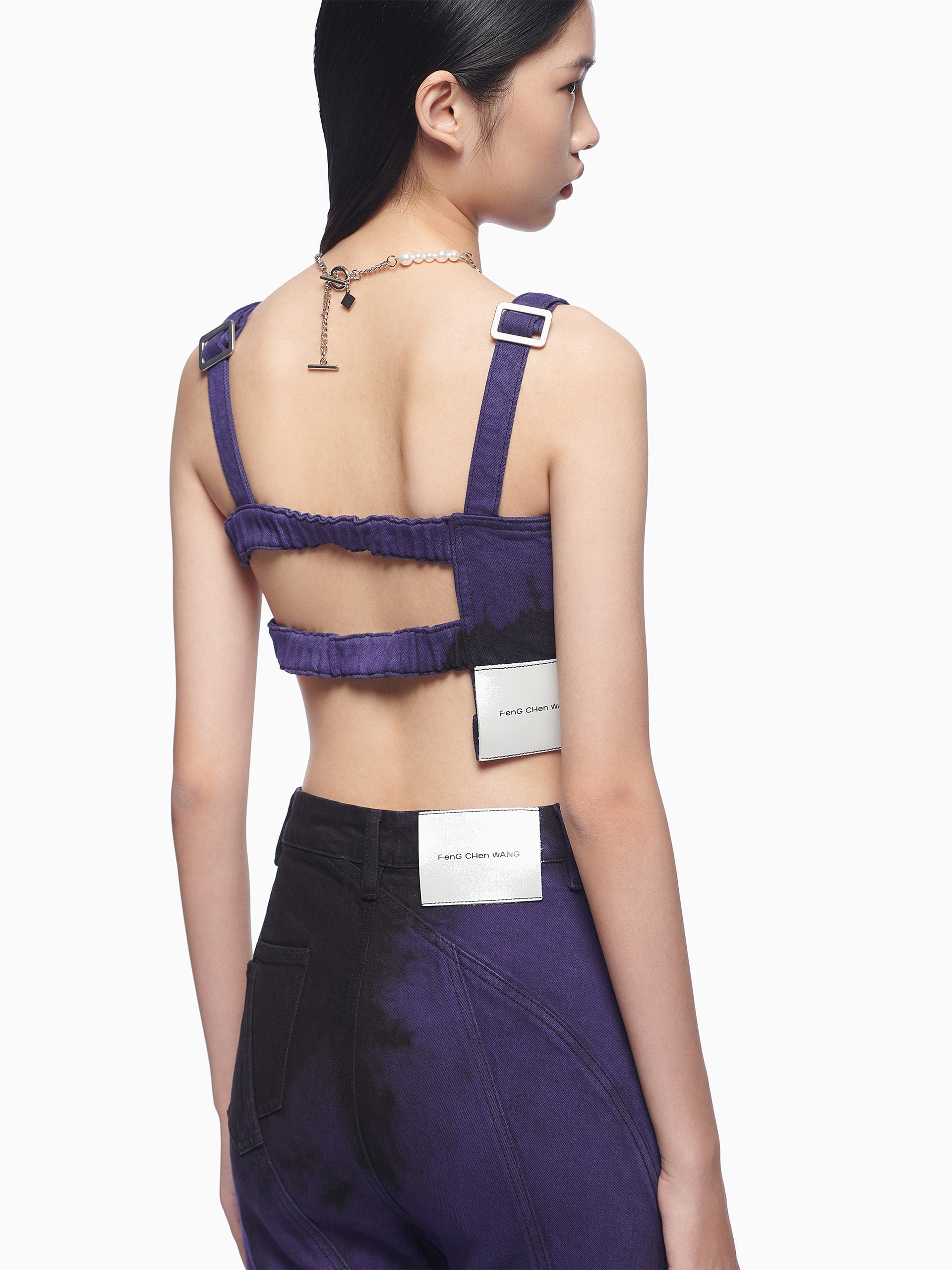 TIE-DYED FLARED JEANS