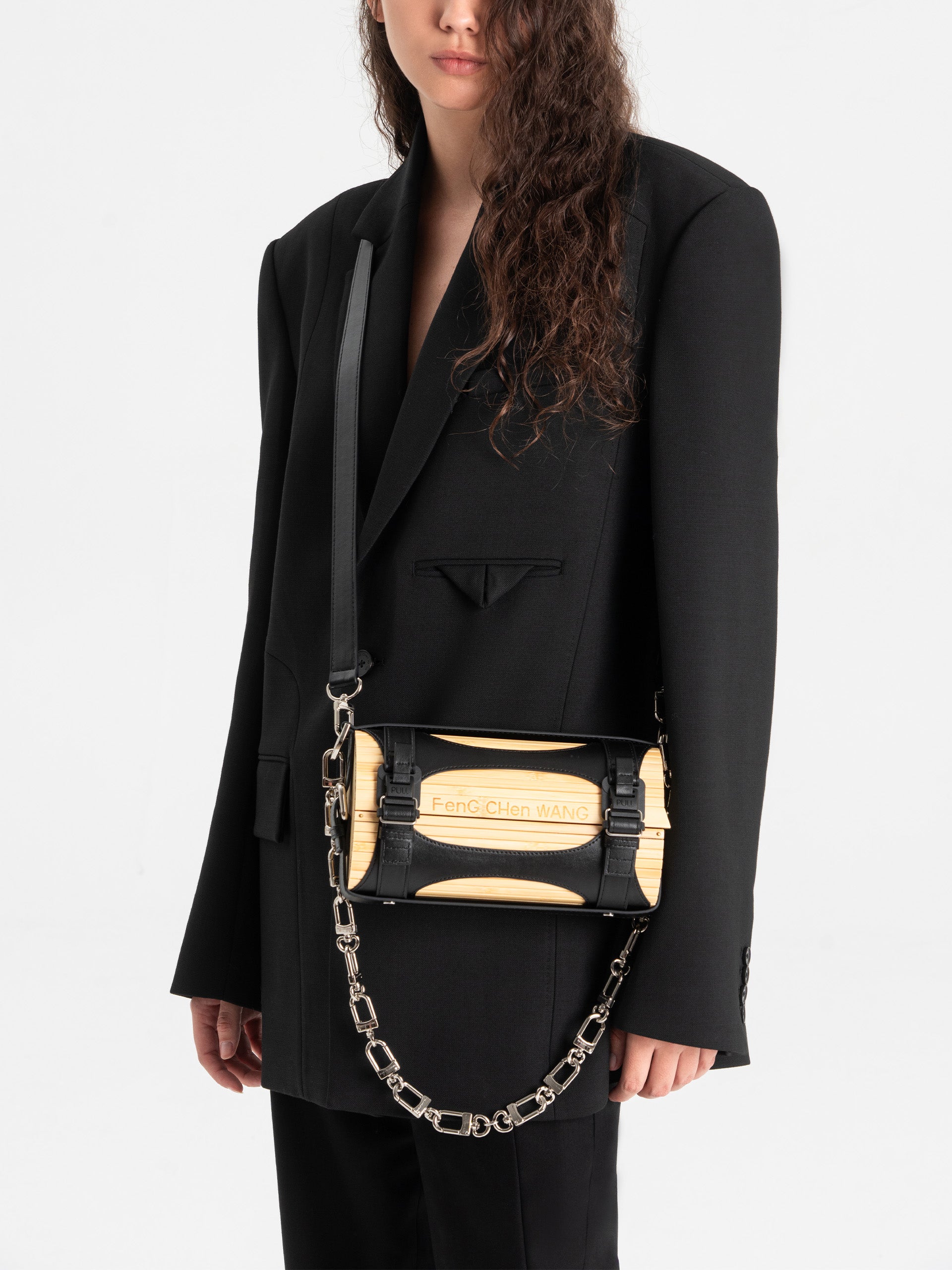 Feng Chen Wang logo-embroidered Heart Bamboo Bag - Farfetch