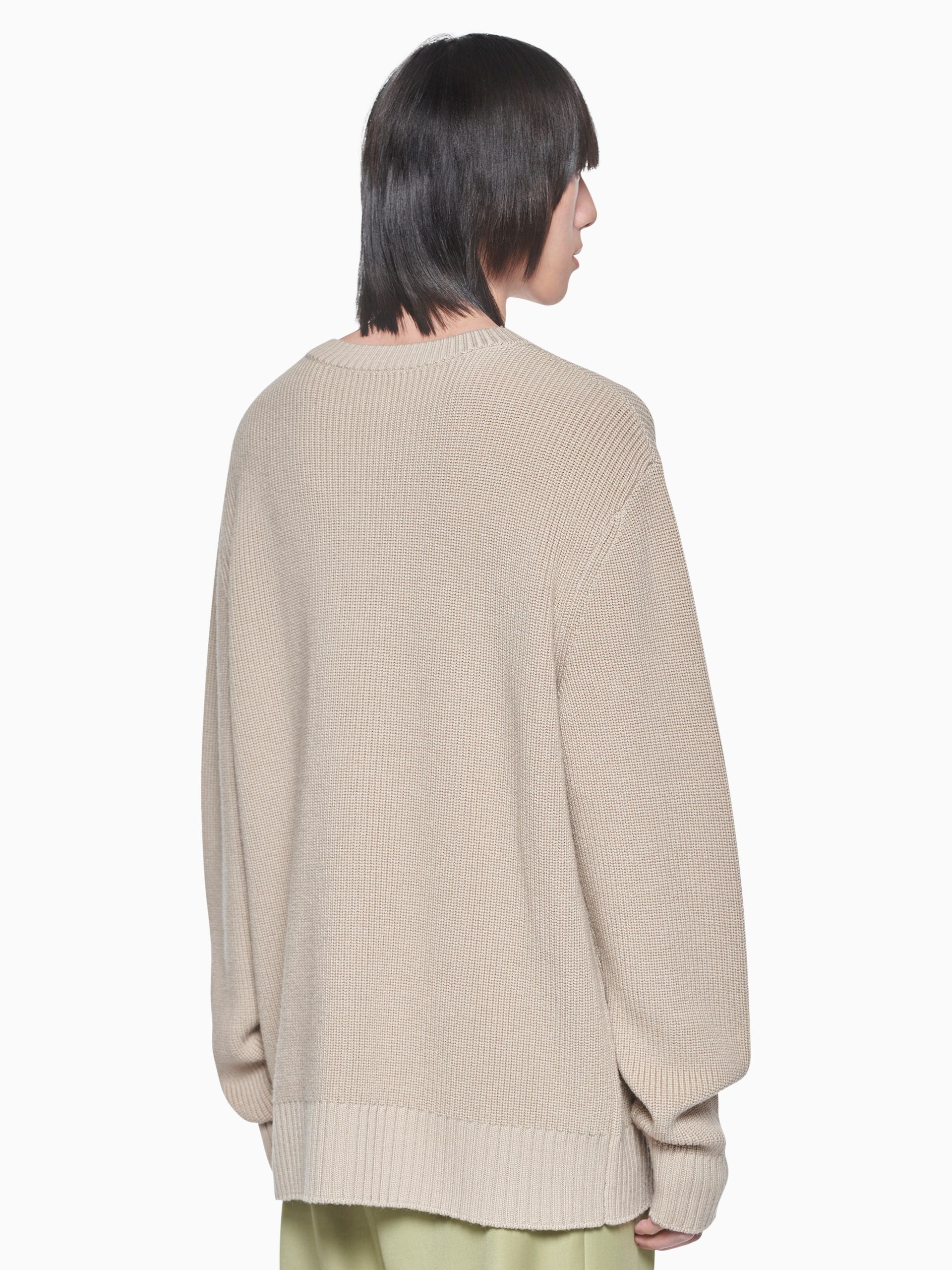 DOUBLE CREW NECK KNIT