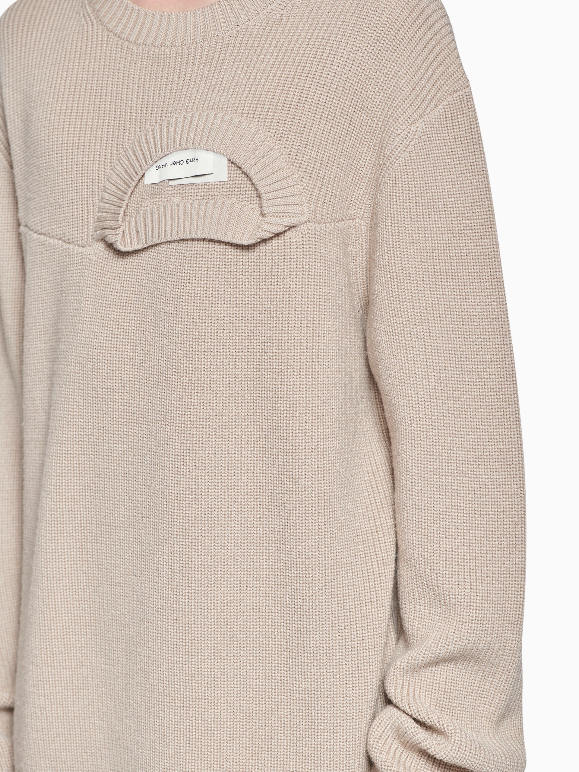 DOUBLE CREW NECK KNIT