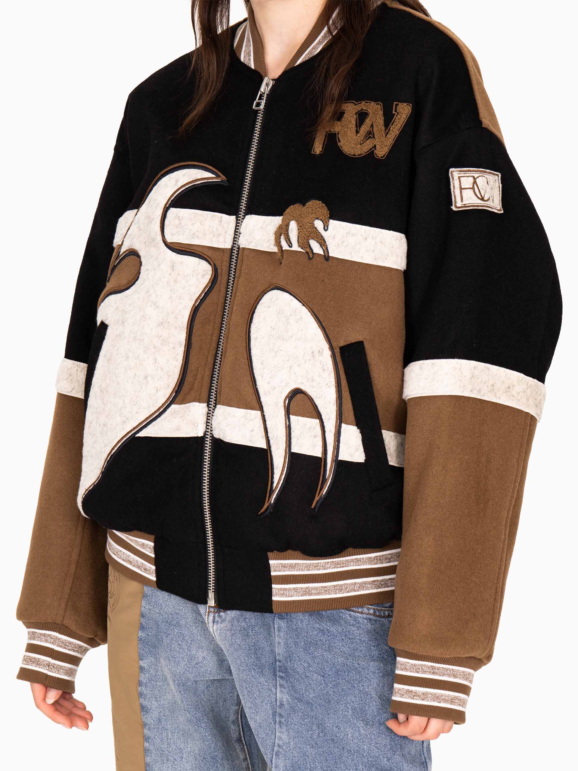 PHOENIX EMBROIDERED BOMBER JACKET