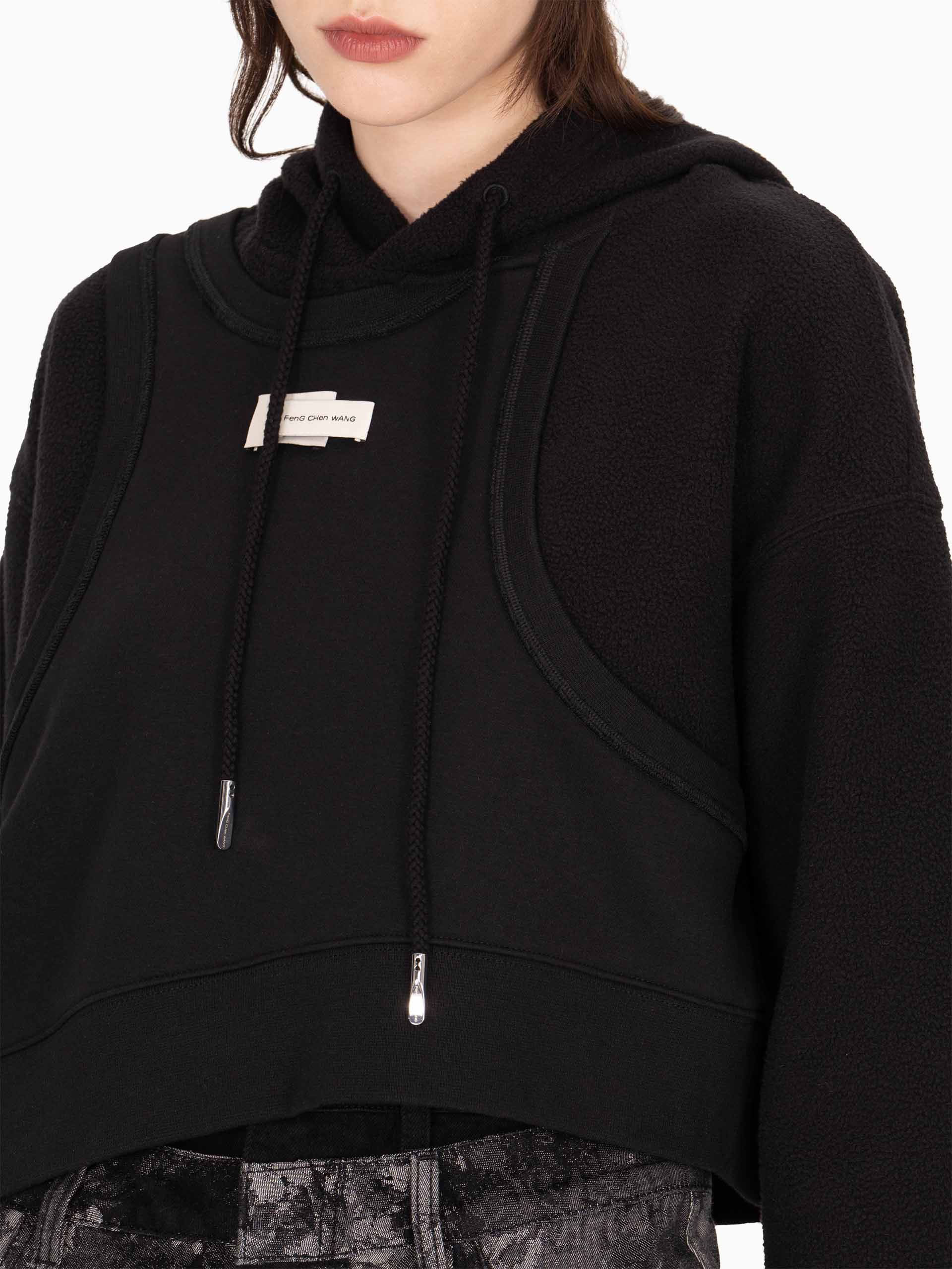 DOUBLE PANEL SHERPA HOODIE