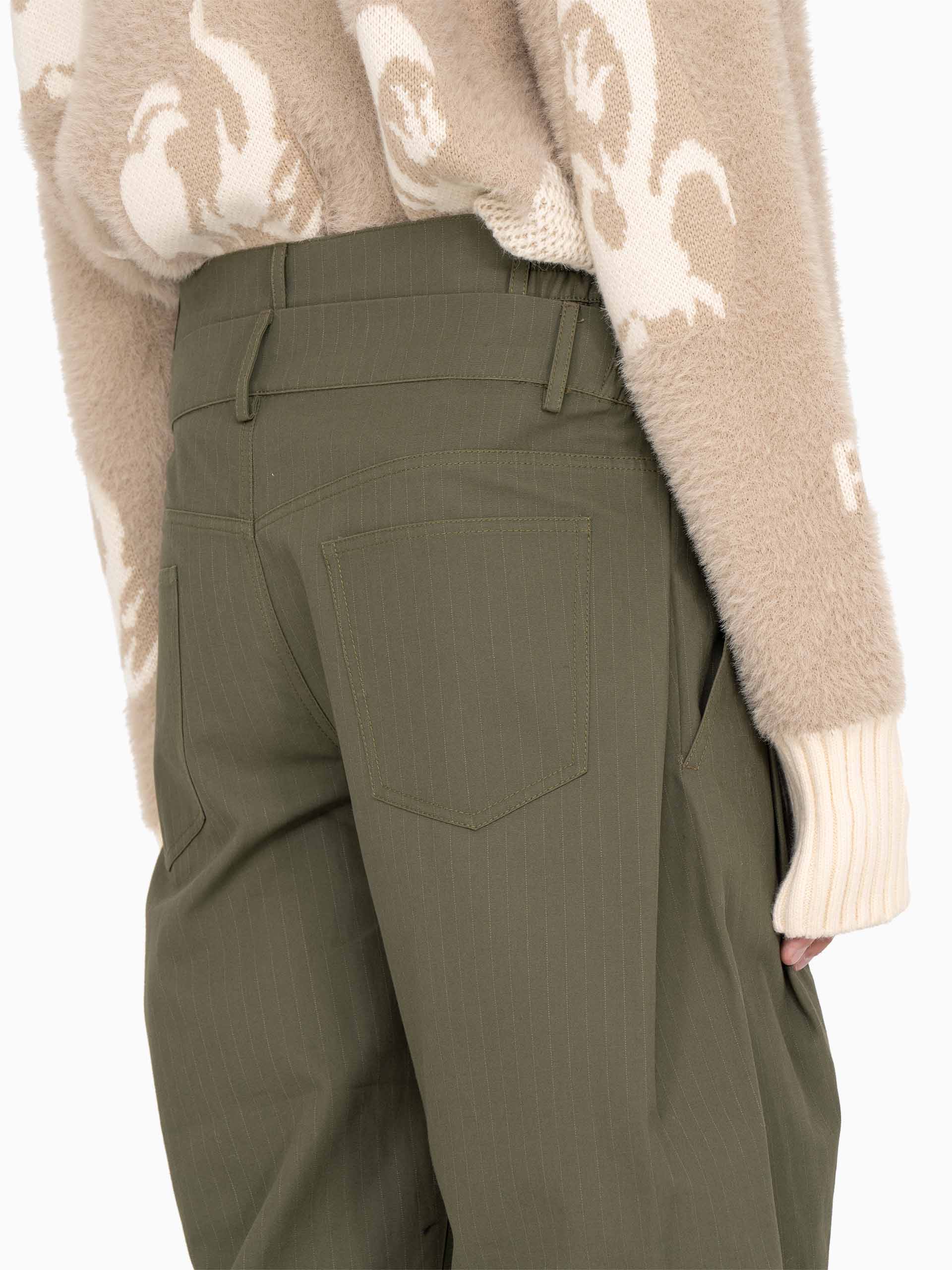 DOUBLE WAISTBAND TROUSERS